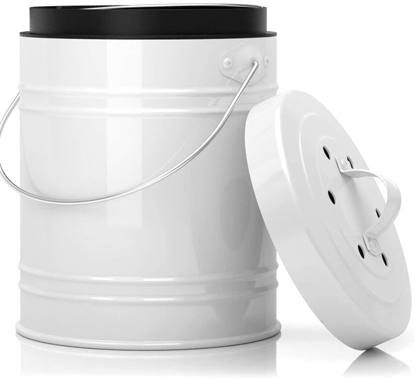 Garden|Composters|Outdoor Blinds & Shades-Enjoy Free Delivery Plus Savings 38 Cooler Kitchen 1 3 Gal Compost Bin with Charcoal Filters White 80d03b19 c926 4038 9054 f000c236ad50.5df6ffb9d5b4fe2357aa00af34afed41 - leafgardenservices.co.uk